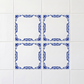 Lot de 4 carreaux Azulejo motif uniquement · Économisez 65%