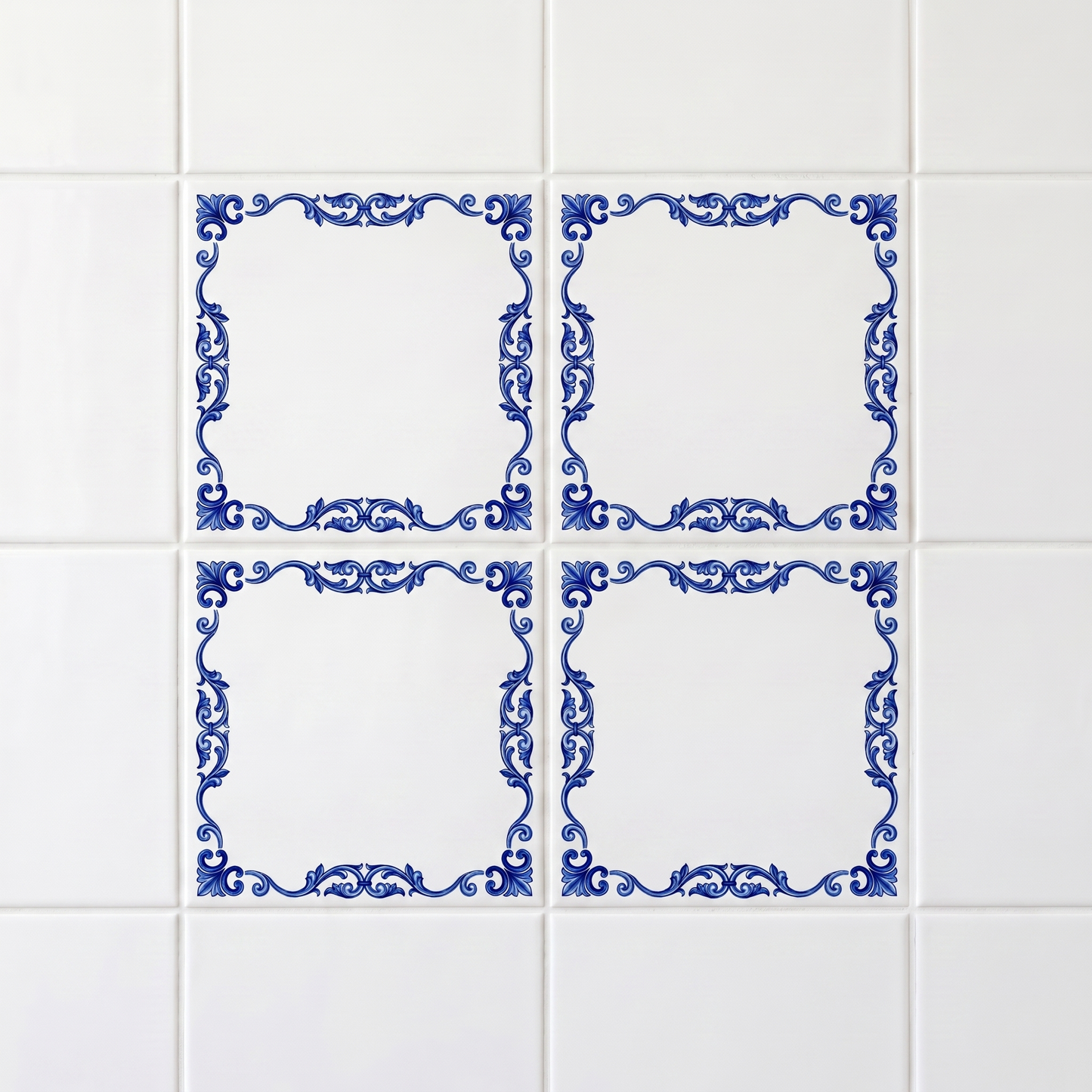 Lot de 4 carreaux Azulejo motif uniquement · Économisez 65%