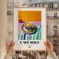 Café Solo – Spanish Coffee, Konditorei Still Life, styled in a charming Paris street view