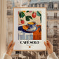 Café Solo – Spanish Coffee, Café Wall Decor, styled in a charming Paris street view