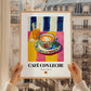 Café con Leche – Spanish Coffee, Café Print, styled in a charming Paris street view