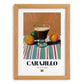 Carajillo – Spanish Coffee, Konditorei Print, set in oak frame