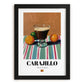 Carajillo – Spanish Coffee, Konditorei Print, in sleek black frame