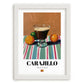 Carajillo – Spanish Coffee, Konditorei Print, placed in minimal white frame