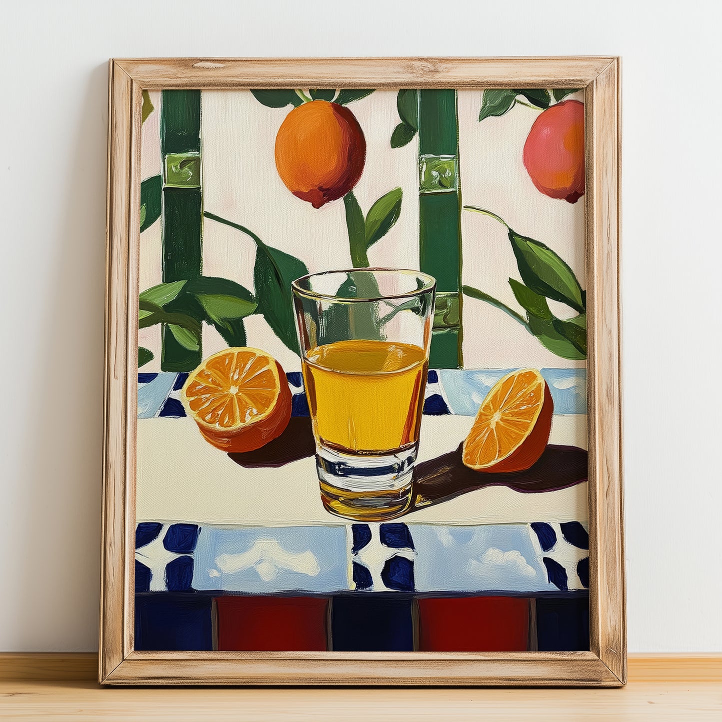 Orujo – Spanish Spirit Drink, Hotel Lobby Wall Art, no-text version framed in wood