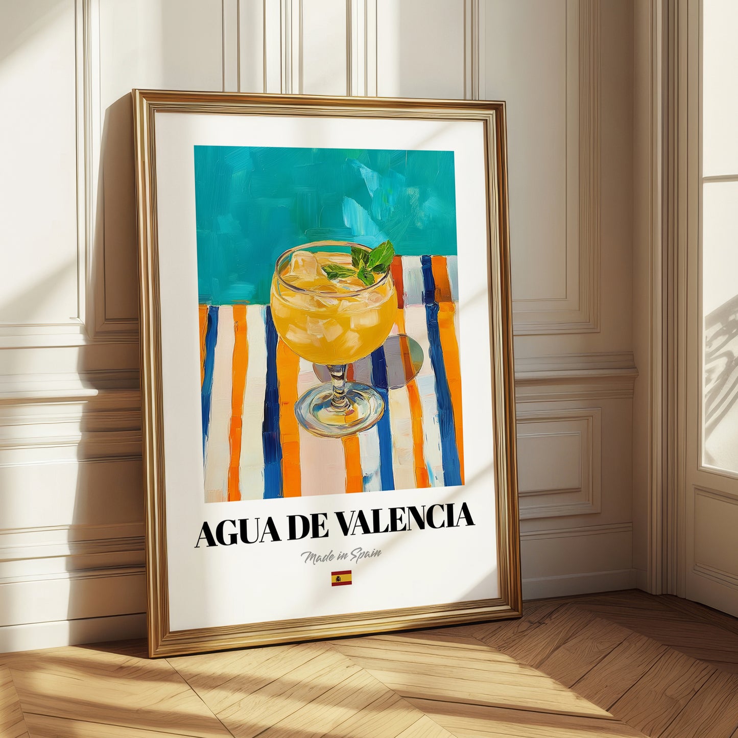 Agua de Valencia – Spanish Cocktail Drink, Cocktail Lounge Poster