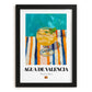 Agua de Valencia – Spanish Cocktail Drink, Cocktail Lounge Poster, in sleek black frame