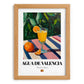 Agua de Valencia – Spanish Cocktail Drink, Sky Bar Wall Art, set in oak frame