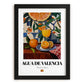 Agua de Valencia – Spanish Cocktail Drink, Hotel Lobby Wall Art, in sleek black frame