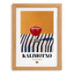 Kalimotxo – Spanish Cocktail Drink, Cocktail Lounge Painting, set in oak frame