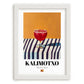 Kalimotxo – Spanish Cocktail Drink, Cocktail Lounge Painting, placed in minimal white frame