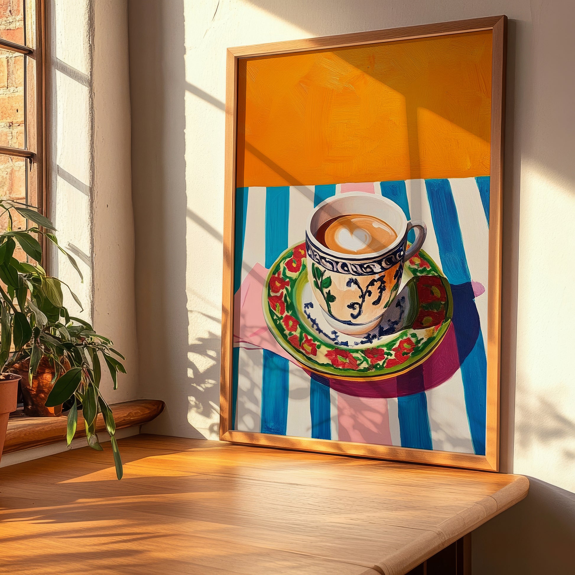 Café au Lait – French Coffee, Café Wall Art, clean layout with no caption