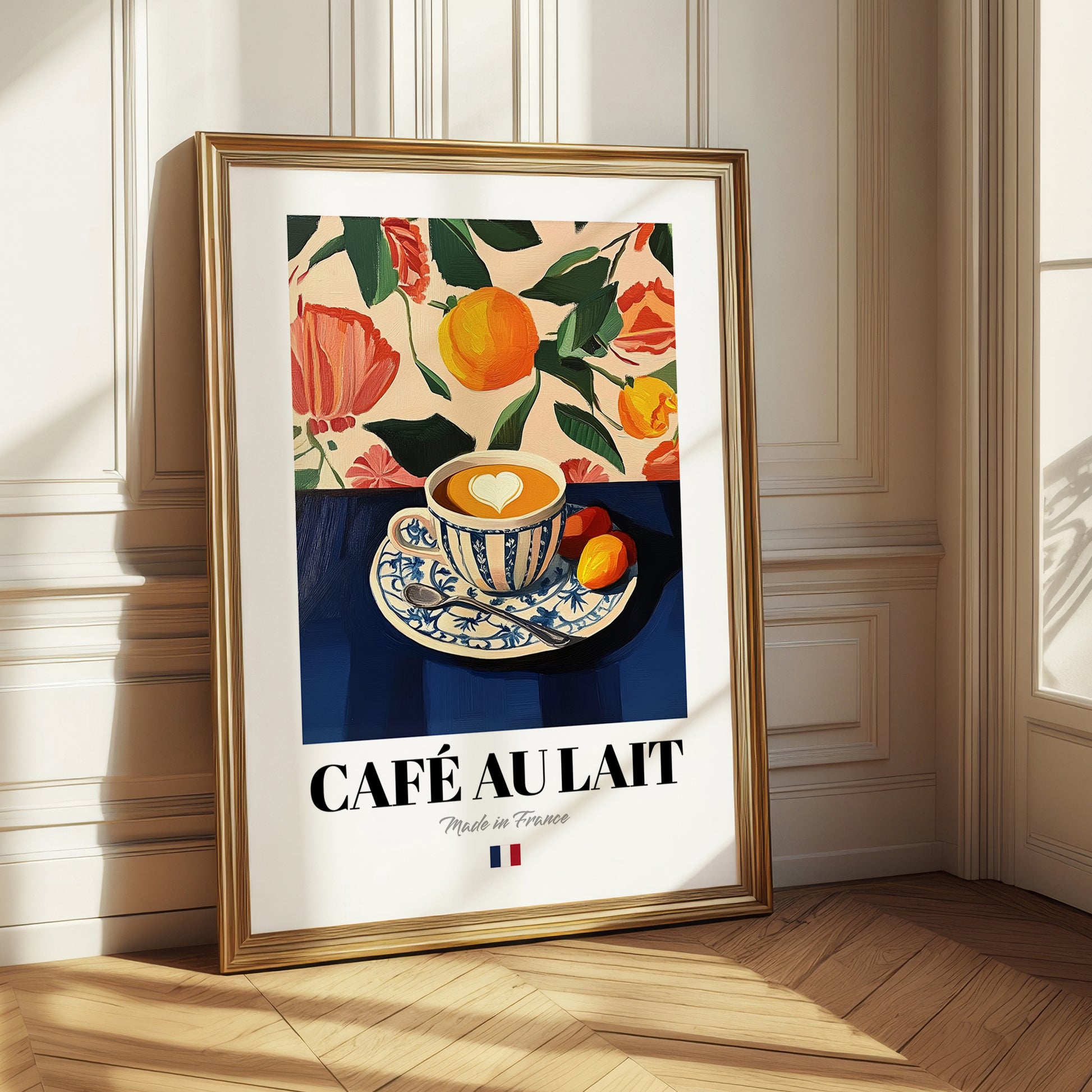 Café au Lait – French Coffee, Café Painting