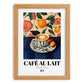 Café au Lait – French Coffee, Café Painting, set in oak frame