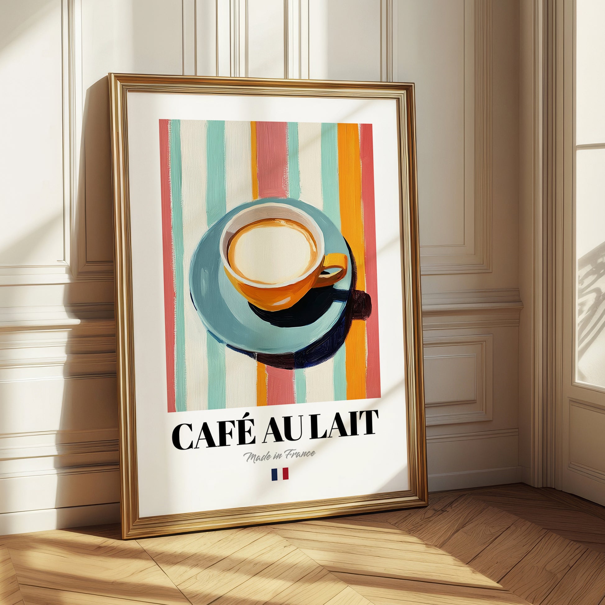 Café au Lait – French Coffee, Coffeehouse Wall Art