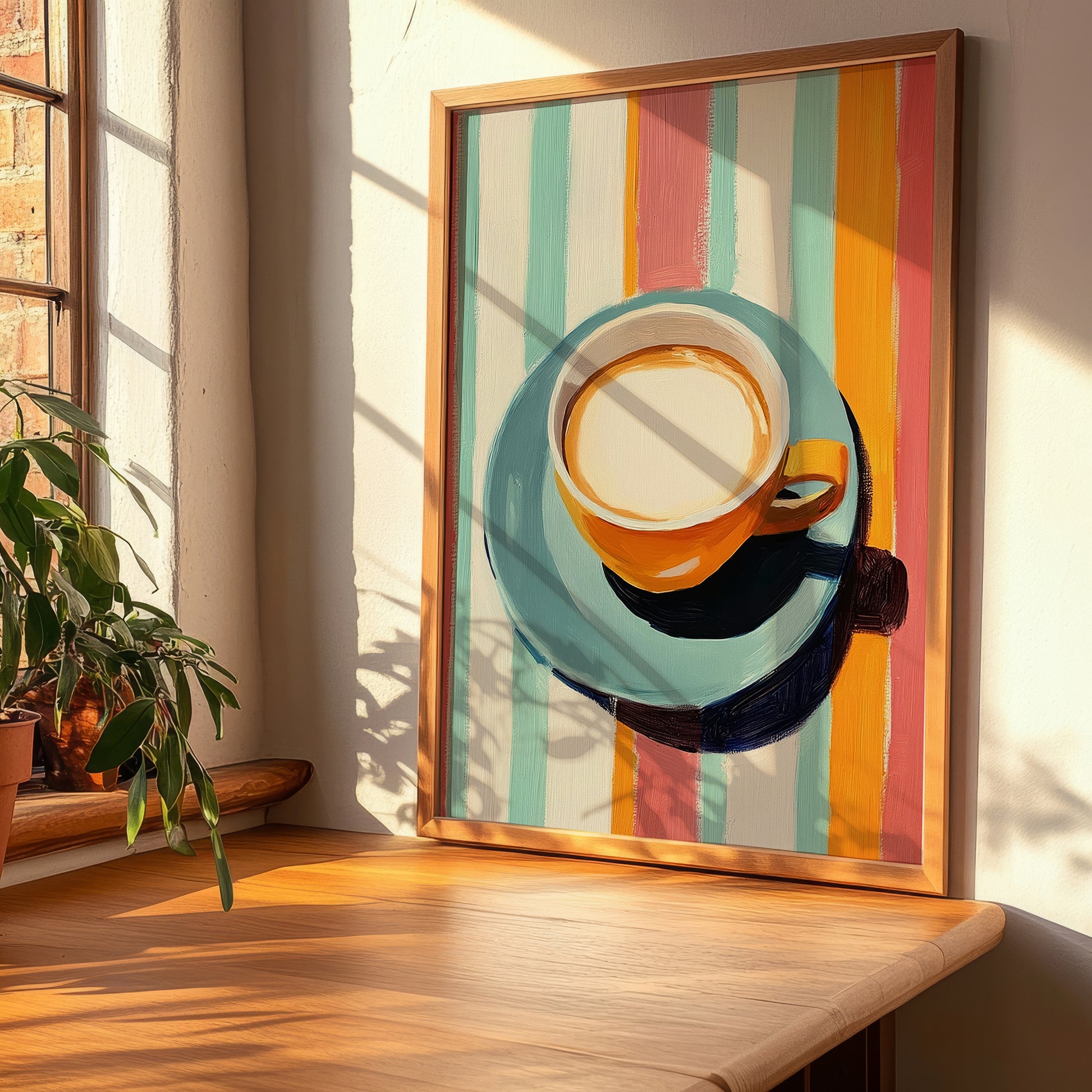 Café au Lait – French Coffee, Coffeehouse Wall Art, clean layout with no caption