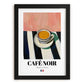 Café Noir – French Coffee, Konditorei Poster, in sleek black frame