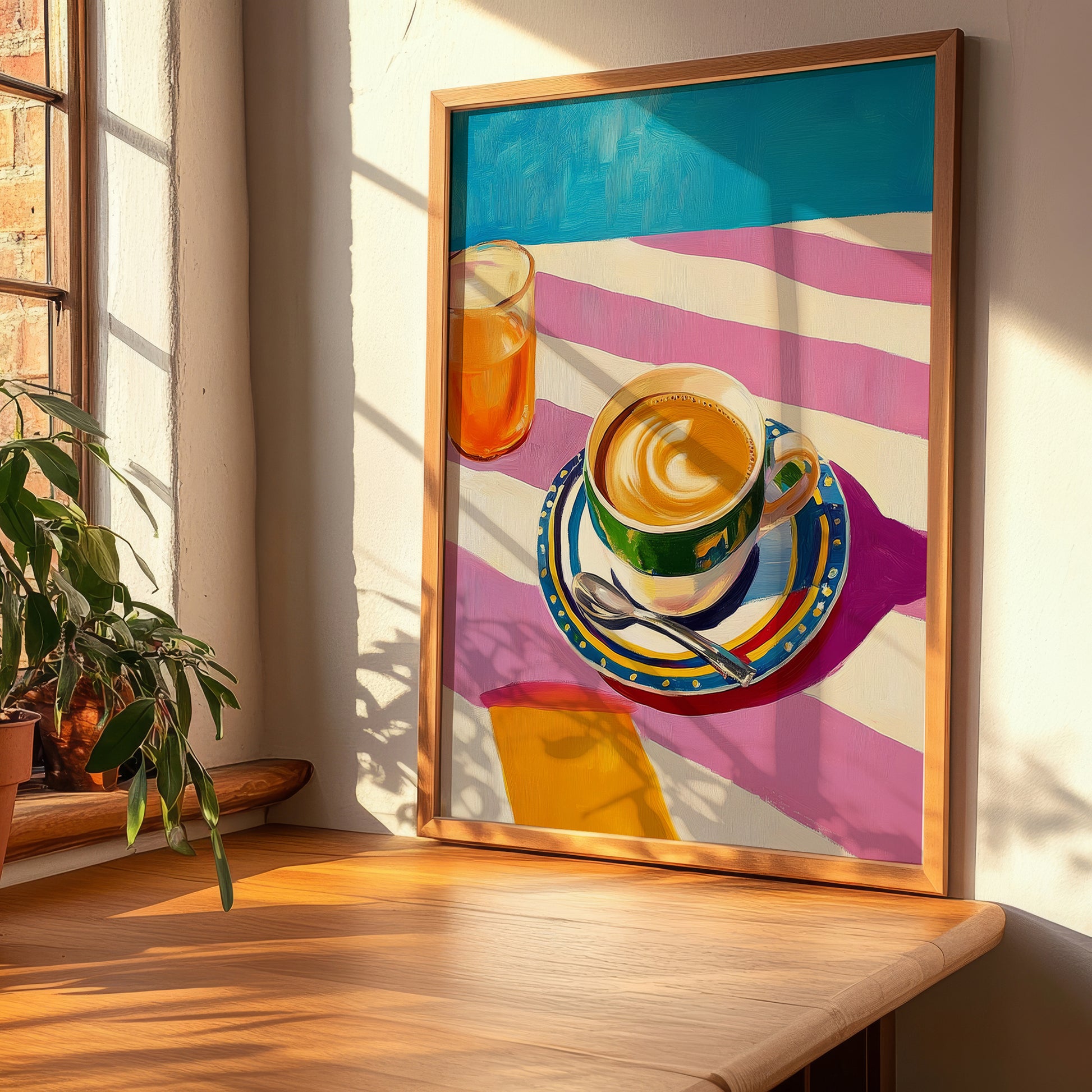 Café Allongé – French Coffee, Coffeehouse Poster, clean layout with no caption