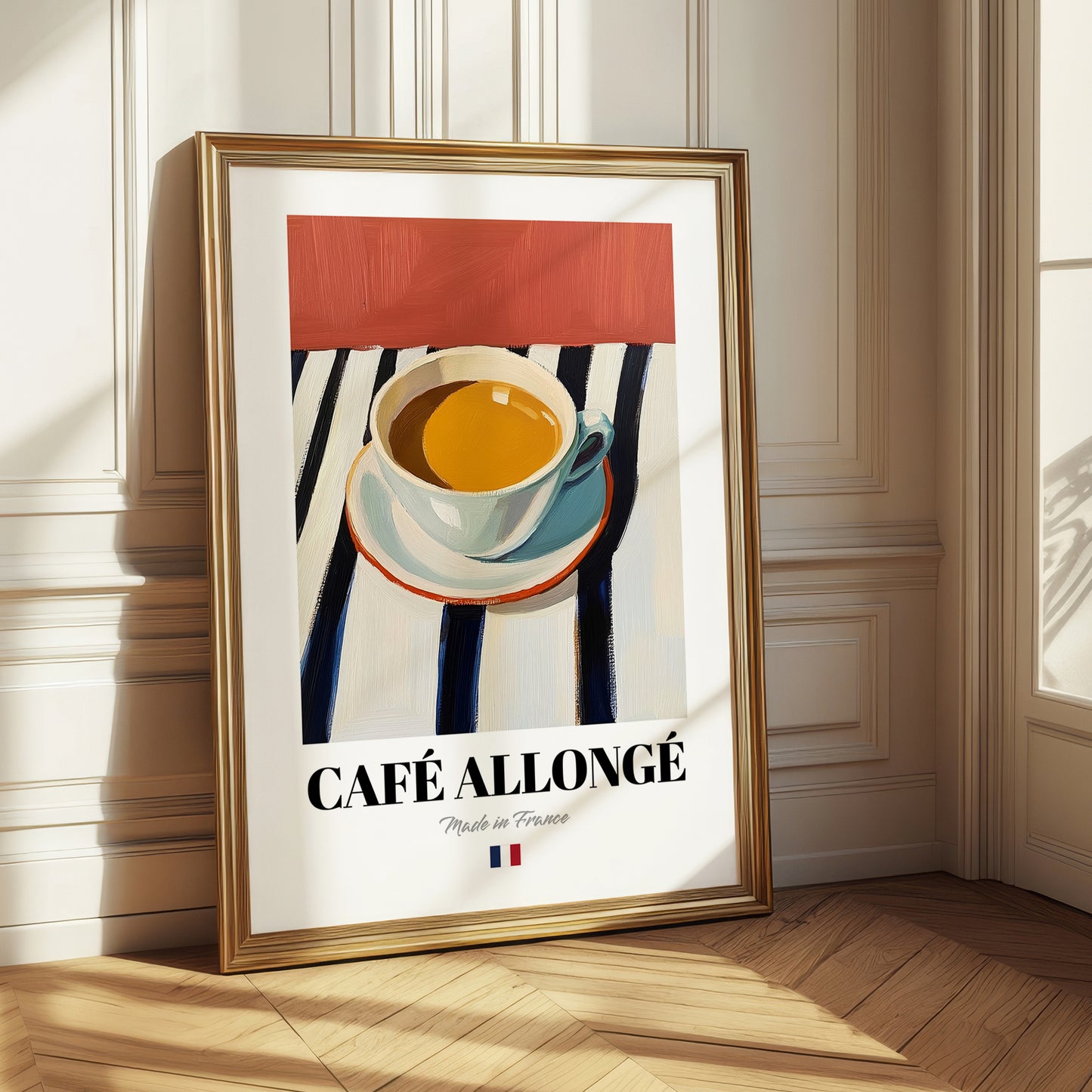 Café Allongé – French Coffee, Book Café Wall Decor