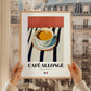 Café Allongé – French Coffee, Book Café Wall Decor, styled in a charming Paris street view