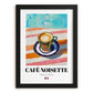 Café Noisette – French Coffee, Espresso Bar Wall Art, in sleek black frame