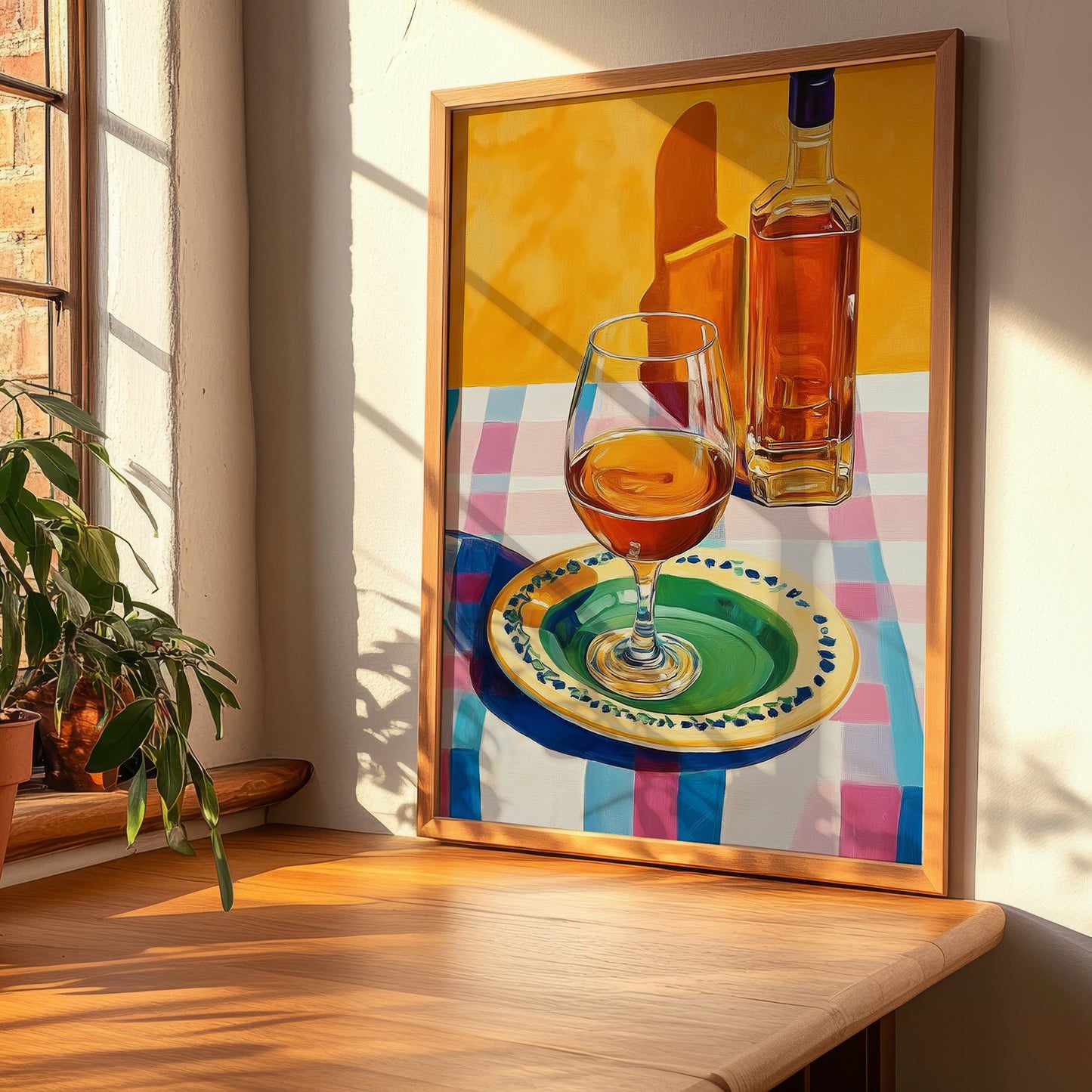 Cognac – French Spirit Drink, Hotel Lobby Painting, clean layout with no caption