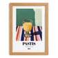 Pastis – French Spirit Drink, Rooftop Terrace Still Life, set in oak frame