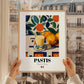 Pastis – French Spirit Drink, Rooftop Terrace Wall Art, styled in a charming Paris street view