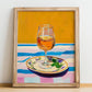 Calvados – French Spirit Drink, Hotel Lobby Wall Art, no-text version framed in wood