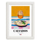 Calvados – French Spirit Drink, Hotel Lobby Wall Art, placed in minimal white frame