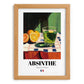 Absinthe – French Spirit Drink, Rooftop Terrace Wall Art, set in oak frame