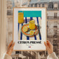 Citron Pressé – French Beverage Drink, Hotel Lobby Still Life, styled in a charming Paris street view