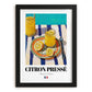 Citron Pressé – French Beverage Drink, Hotel Lobby Still Life, in sleek black frame