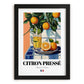 Citron Pressé – French Beverage Drink, Speakeasy Painting, in sleek black frame