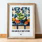 Diabolo Menthe – French Beverage Drink, Beach Bar Poster, in wooden frame leaning on the floor