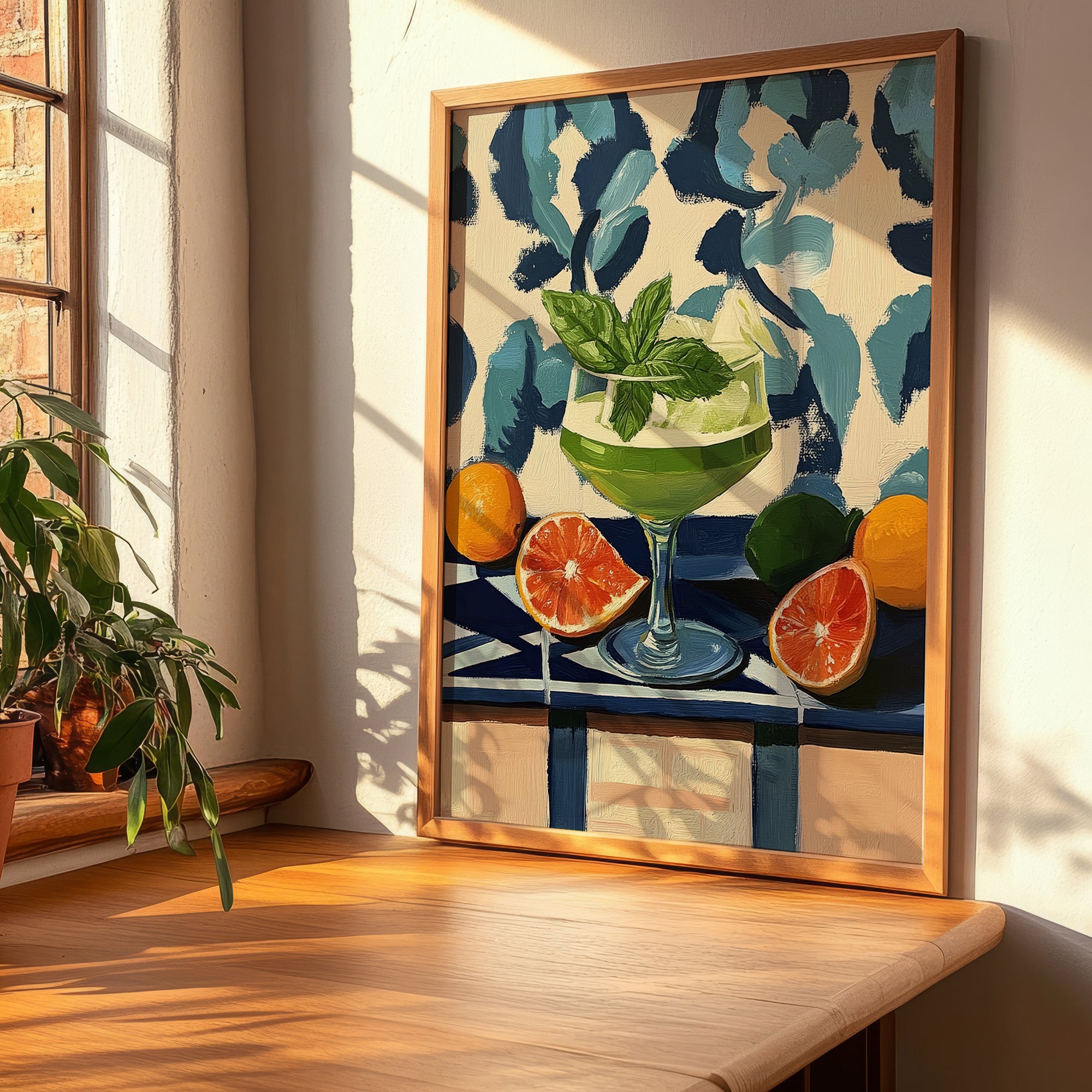 Diabolo Menthe – French Beverage Drink, Beach Bar Poster, clean layout with no caption