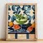 Diabolo Menthe – French Beverage Drink, Beach Bar Poster, no-text version framed in wood