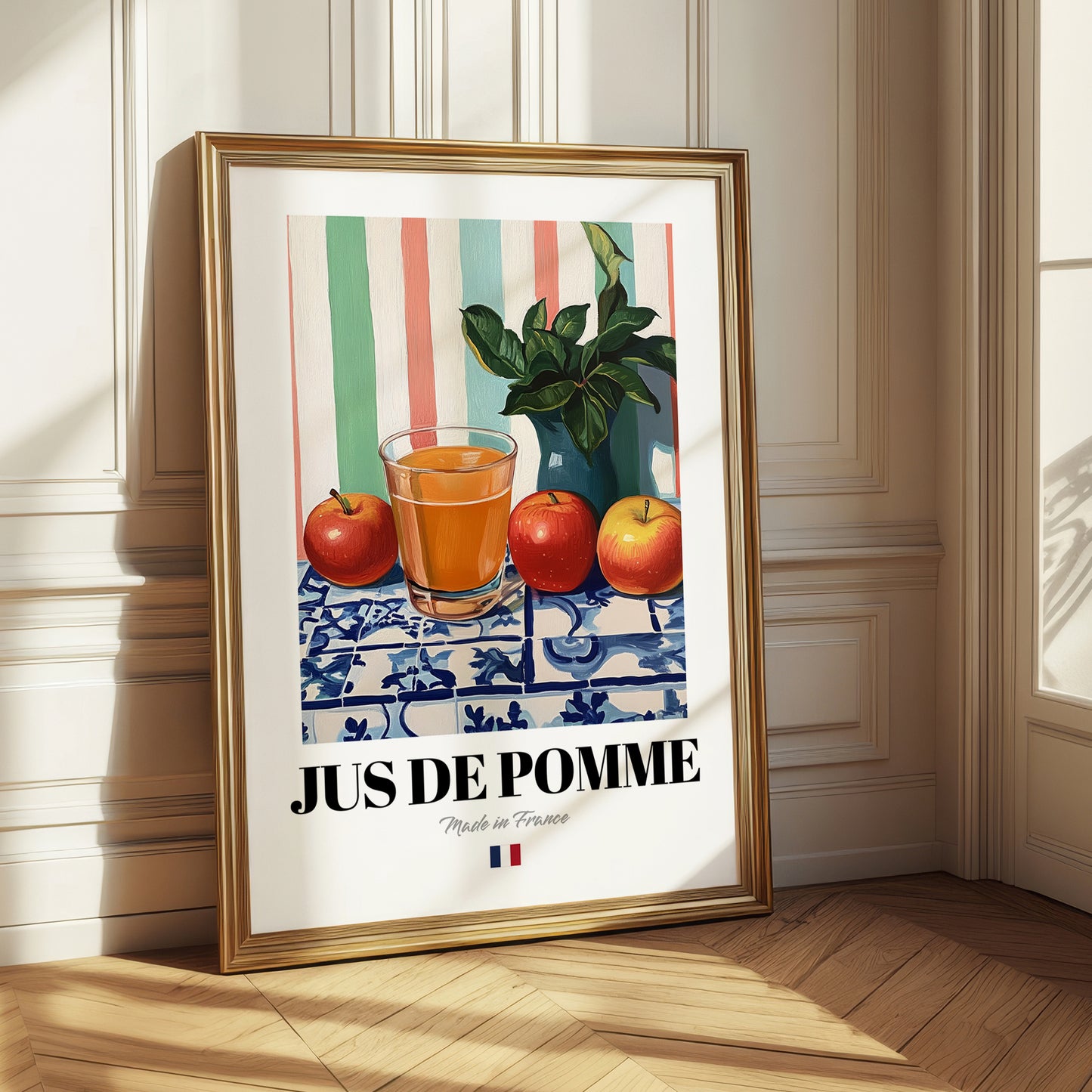 Jus de Pomme – French Beverage Drink, Jazz Bar Poster