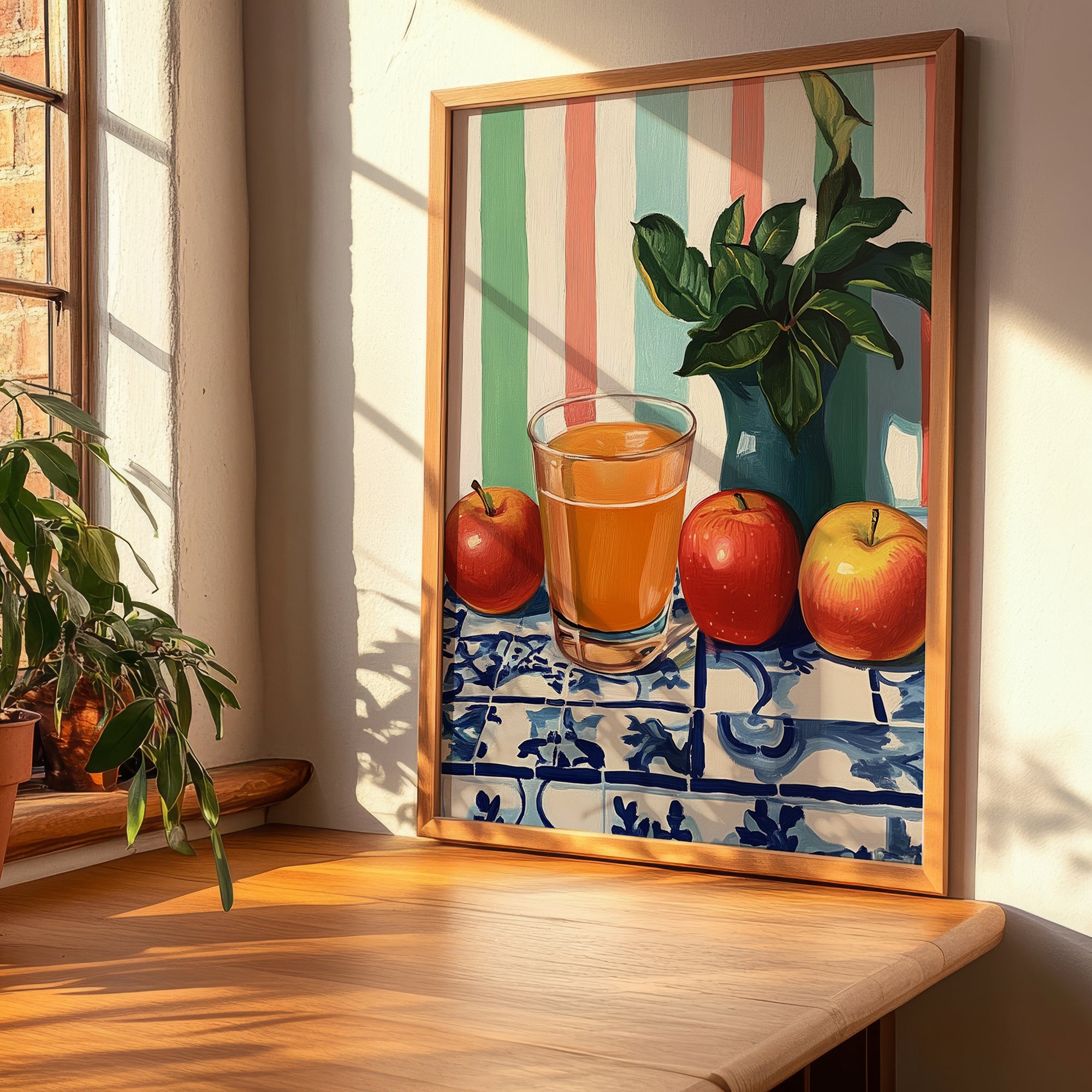 Jus de Pomme – French Beverage Drink, Jazz Bar Poster, clean layout with no caption