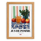 Jus de Pomme – French Beverage Drink, Jazz Bar Poster, set in oak frame