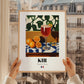 Kir – French Cocktail Drink, Hotel Lobby Poster, styled in a charming Paris street view