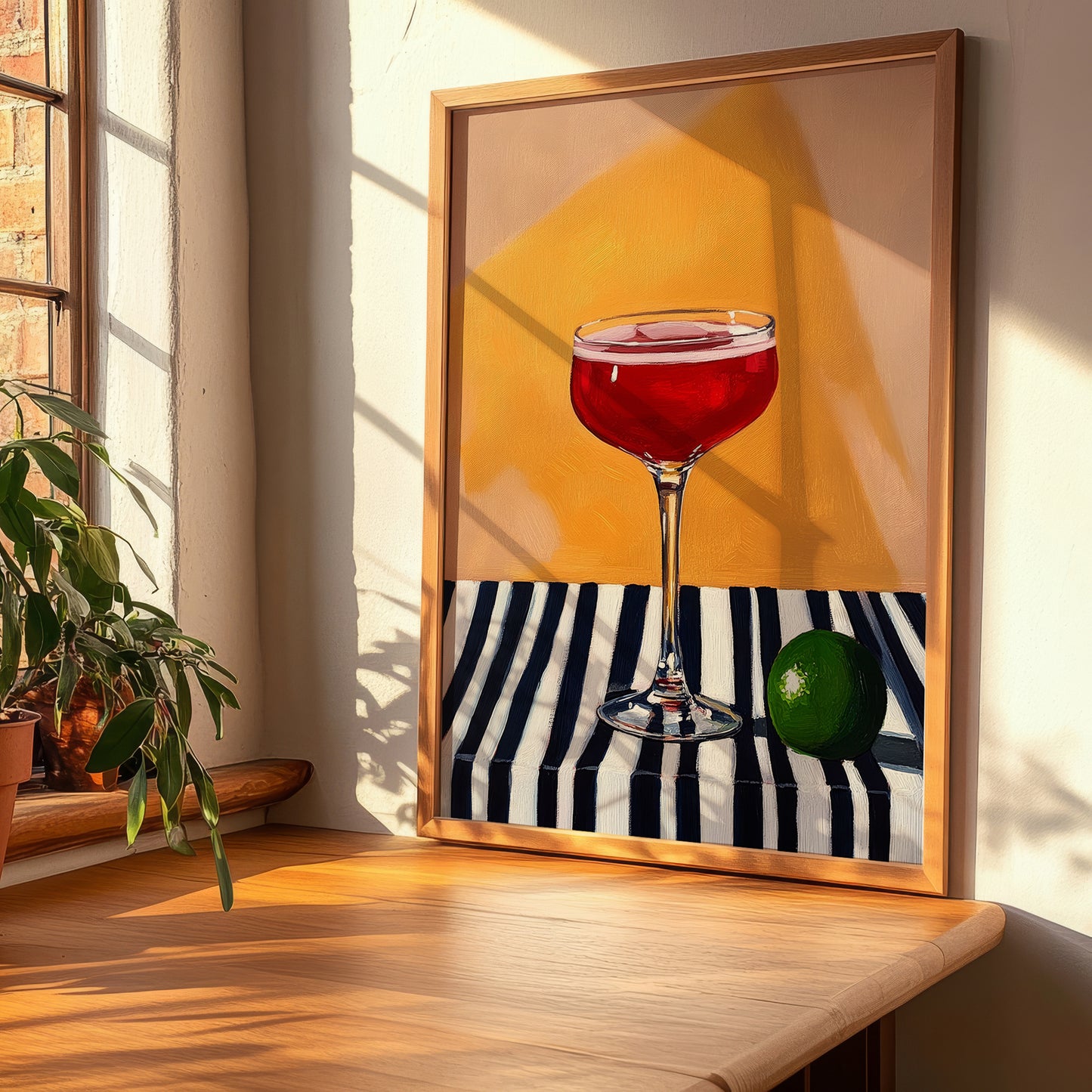 Kir – French Cocktail Drink, Beach Bar Still Life, clean layout with no caption