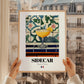 Sidecar – French Cocktail Drink, Beach Bar Print, styled in a charming Paris street view