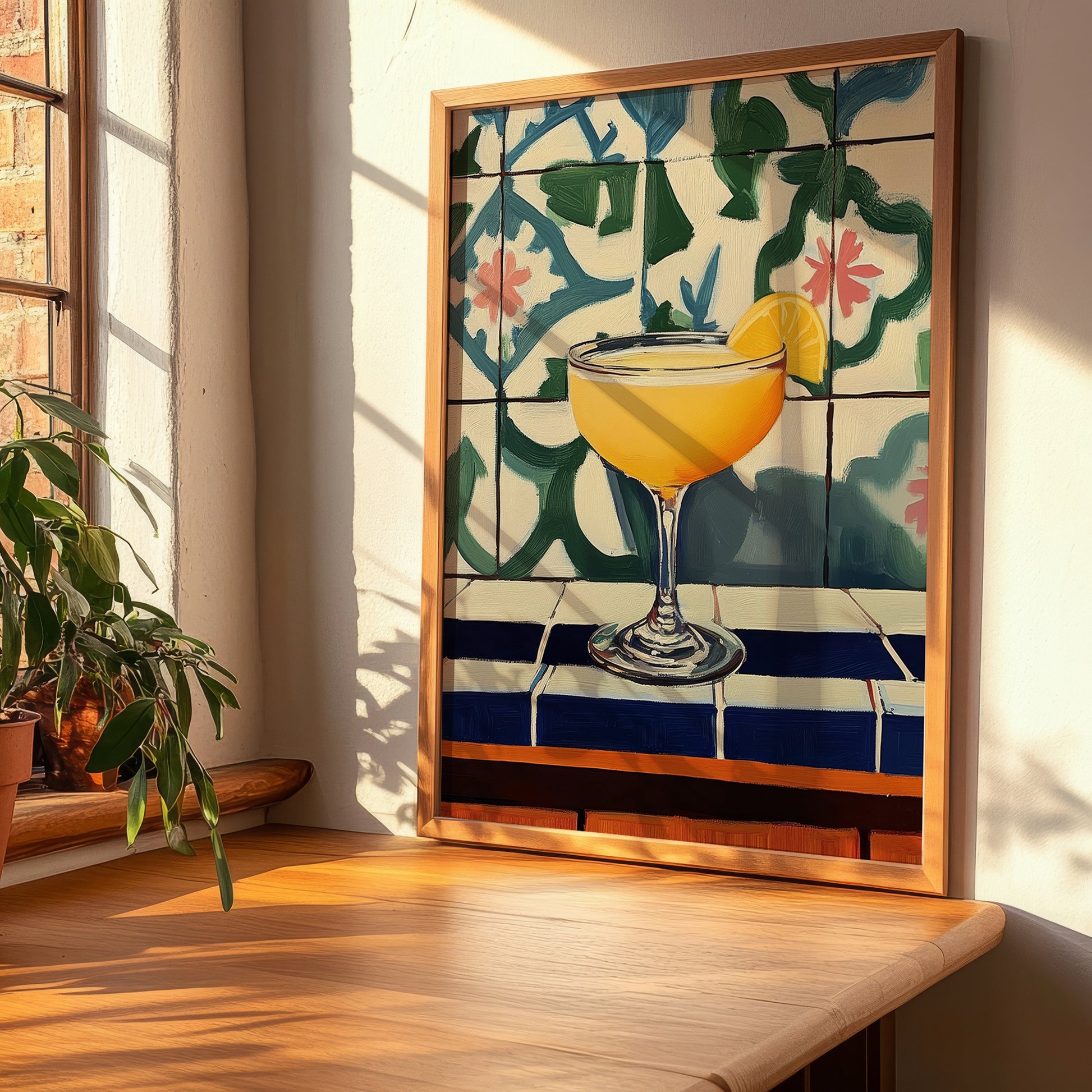 Sidecar – French Cocktail Drink, Beach Bar Print, clean layout with no caption