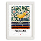 Sidecar – French Cocktail Drink, Beach Bar Print, placed in minimal white frame