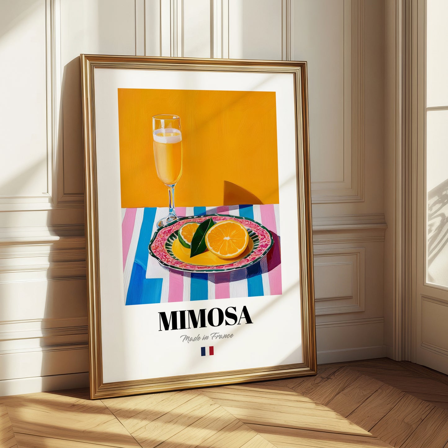Mimosa – French Cocktail Drink, Cocktail Lounge Poster