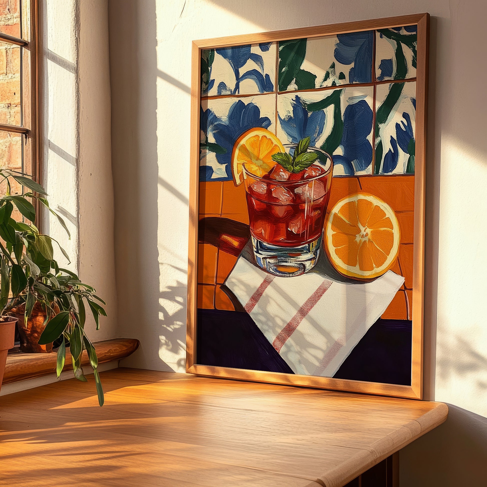 Boulevardier – French Cocktail Drink, Speakeasy Print, clean layout with no caption