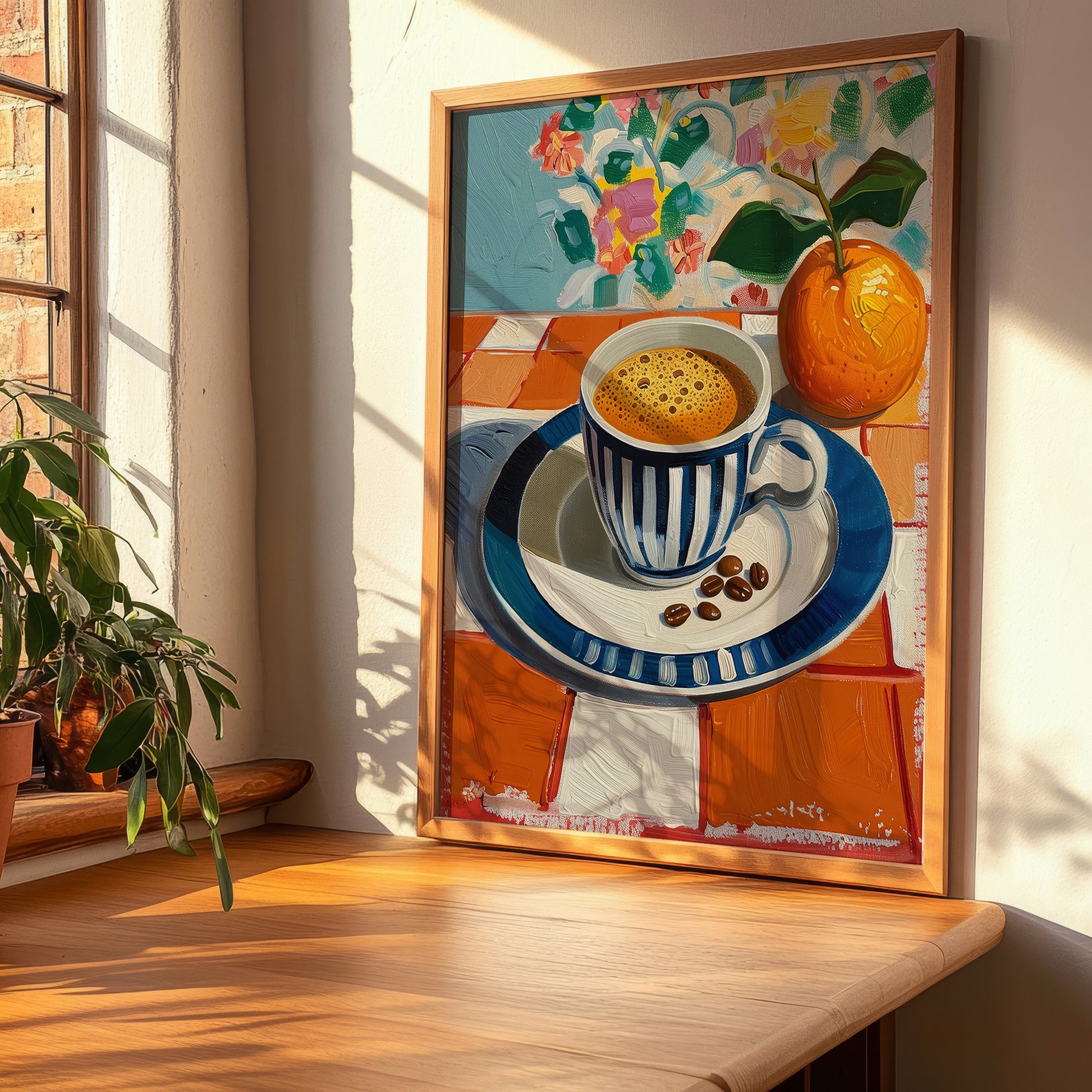 Espresso – Italian Coffee, Café Illustration, clean layout with no caption
