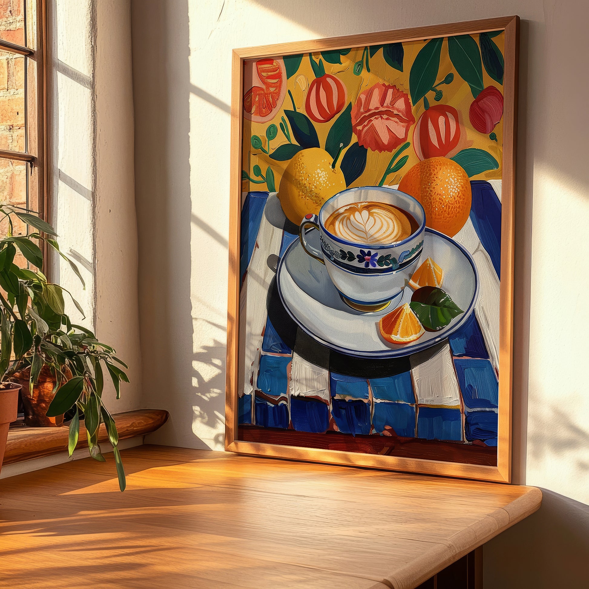 Cappuccino – Italian Coffee, Café Print, clean layout with no caption