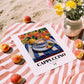 Cappuccino – Italian Coffee, Café Print, unframed on coastal sand